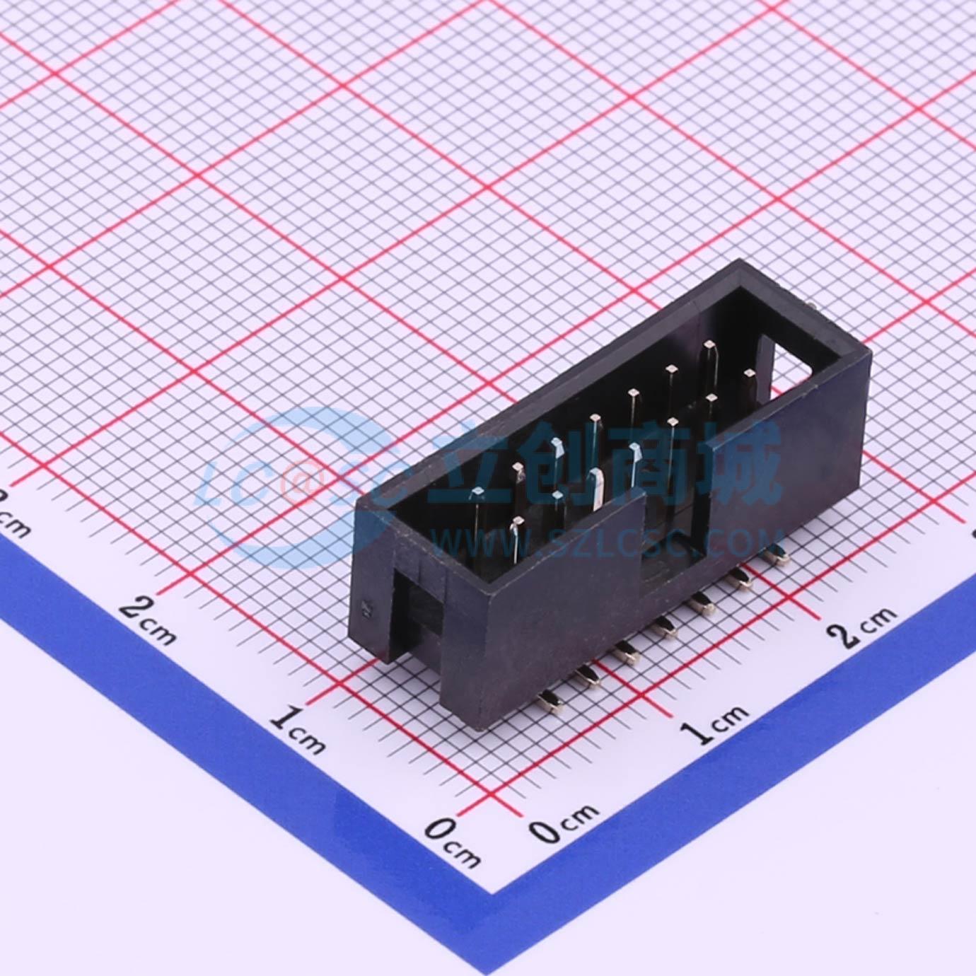 连接器 321014MG0CBK00A01 SMD,P=2.54mm 2x7P 简牛座