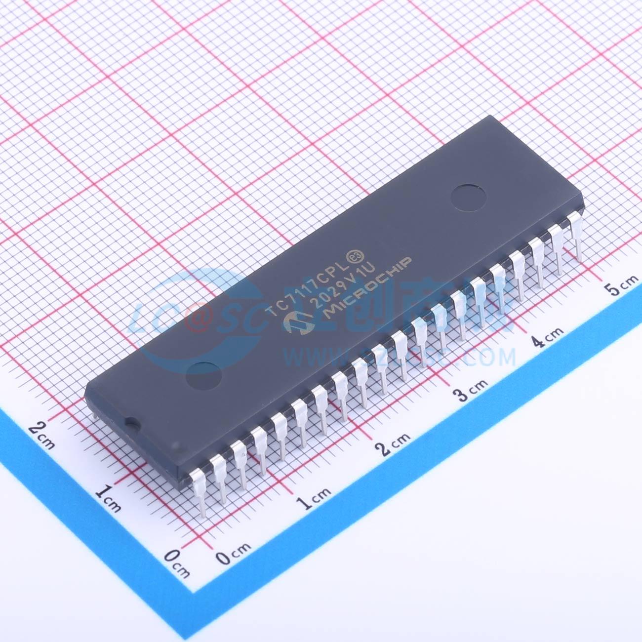 数码管驱动 TC7117CPL PDIP-40 原装正品 电子元器件配单