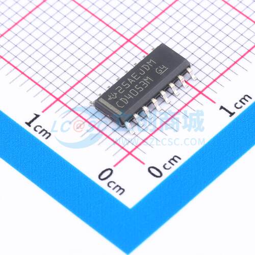模拟开关/多路复用器 CD4053BMT SOIC-16 原装 电子元器件配单
