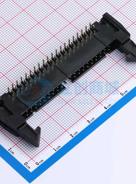 连接器 XDNJ254-2-20-W-27.8-G0 弯插,P=2.54mm