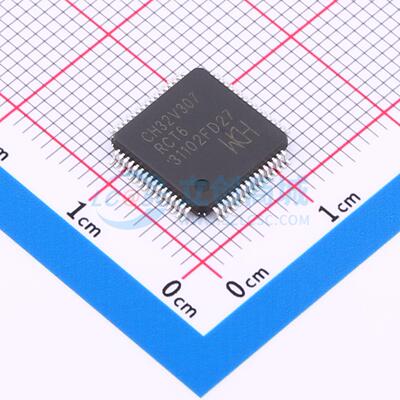单片机(MCU/MPU/SOC) CH32V307RCT6 LQFP-64M(10x10) 电子元器件