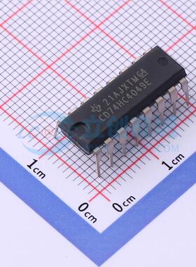 缓冲器/驱动器/收发器 CD74HC4049E PDIP-16 原装 电子元器件配单