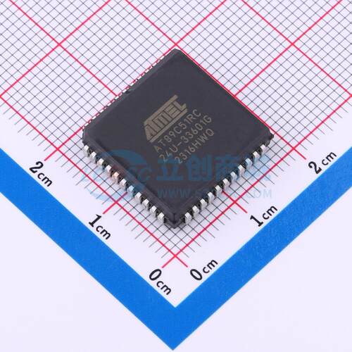 单片机(MCU/MPU/SOC) AT89C51RC-24JU PLCC-44(16.6x16.6) 原装