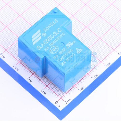 功率继电器 SLA-12VDC-SL-C 插件,27.6x32mm 6 12V 电子元器件