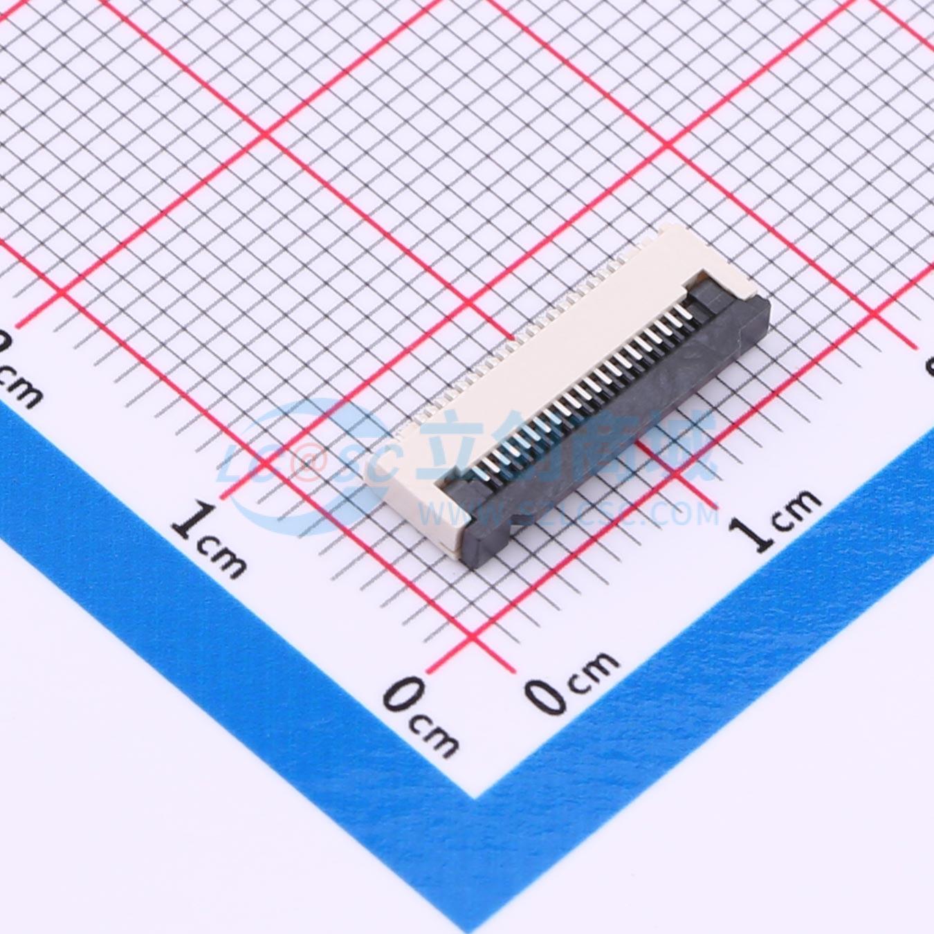 连接器 GT-F0502SR20-21SMT01 SMD,P=0.5mm,卧贴 翻盖式 21P 下接