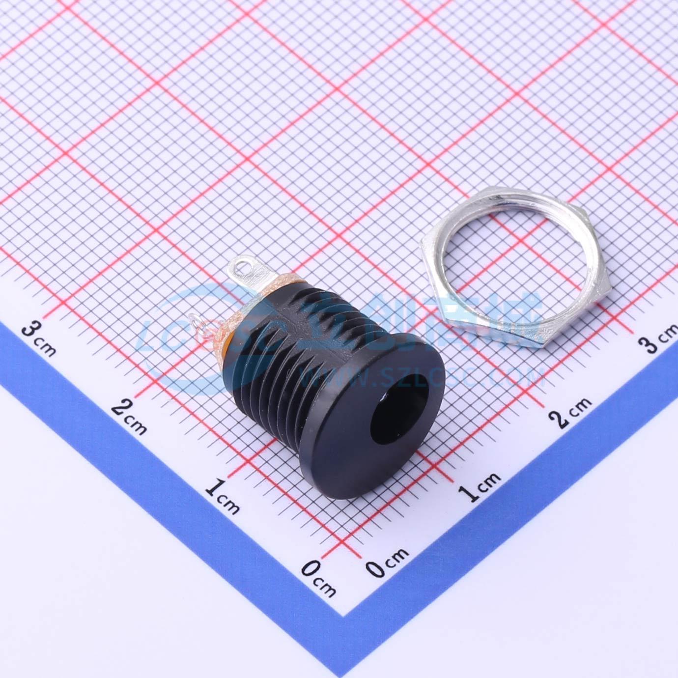 DC电源连接器 DC-D022-200 插件 直插 2mm 6.2mm 电子元器件配单