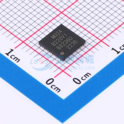 无线收发芯片 EFR32MG24B220F1536IM48-B QFN-48(6x6) 电子元器件