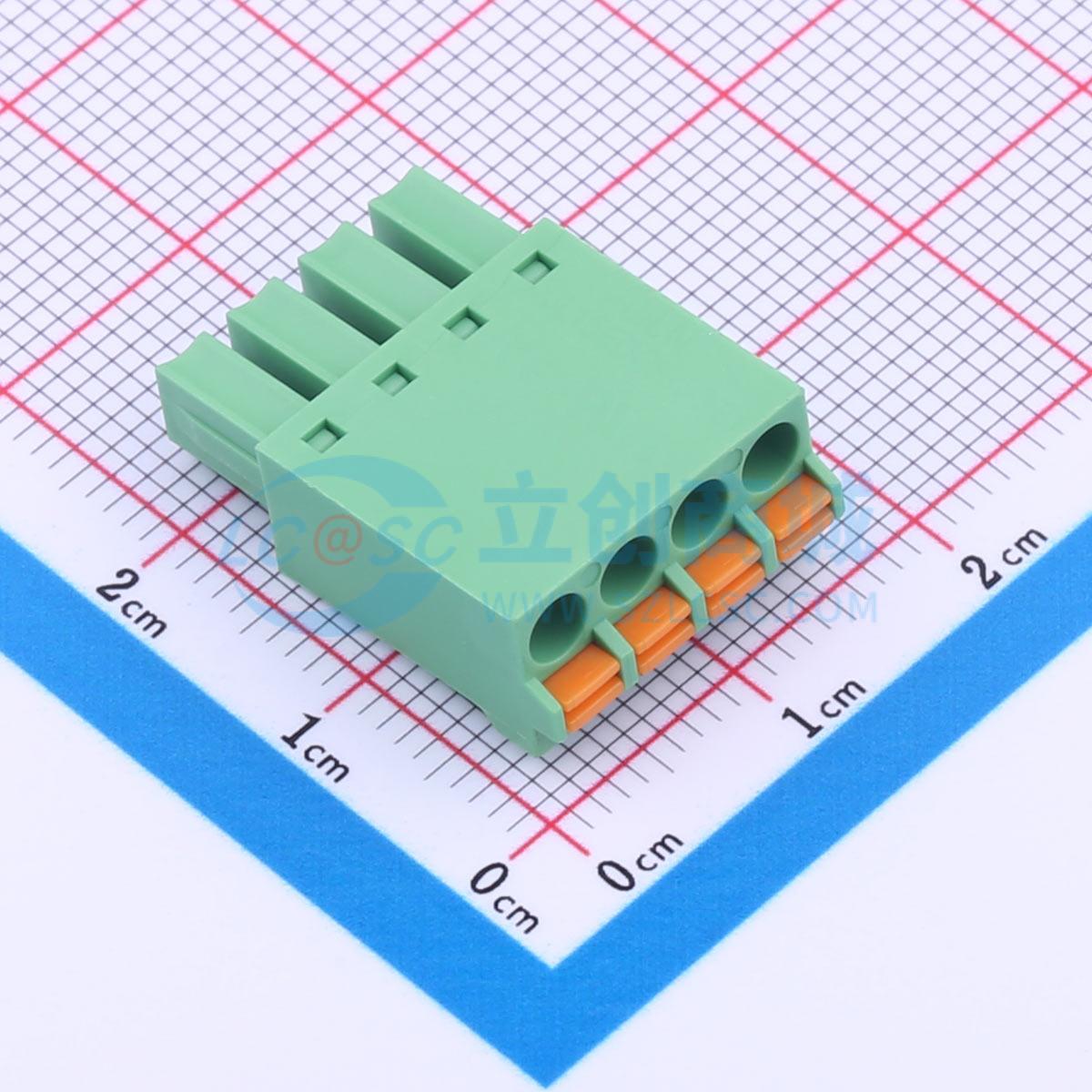 插拔式接线端子 JL15EDGKN-38104G01 P=3.81mm 1x4P 电子元器件