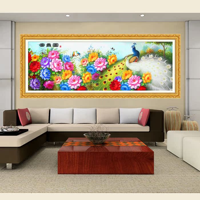 new pattern Diamonds Cross stitch a living room bedroom Significant flowers and plants Peacock peony Full bore Decorative stickers Kitin the Home Fabric , Stitch &amp; Tools Accessories , Cross Stitch Kit  category - from Buy2taobao.com to provide professional Taobao agent buy service
