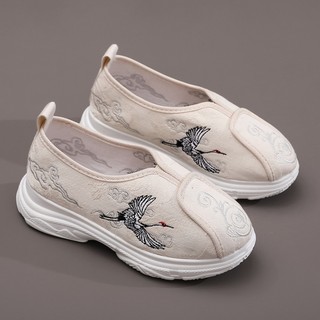 老北京儿童男童手工布鞋民族风中国风绣花鞋学生古装汉服表演出鞋