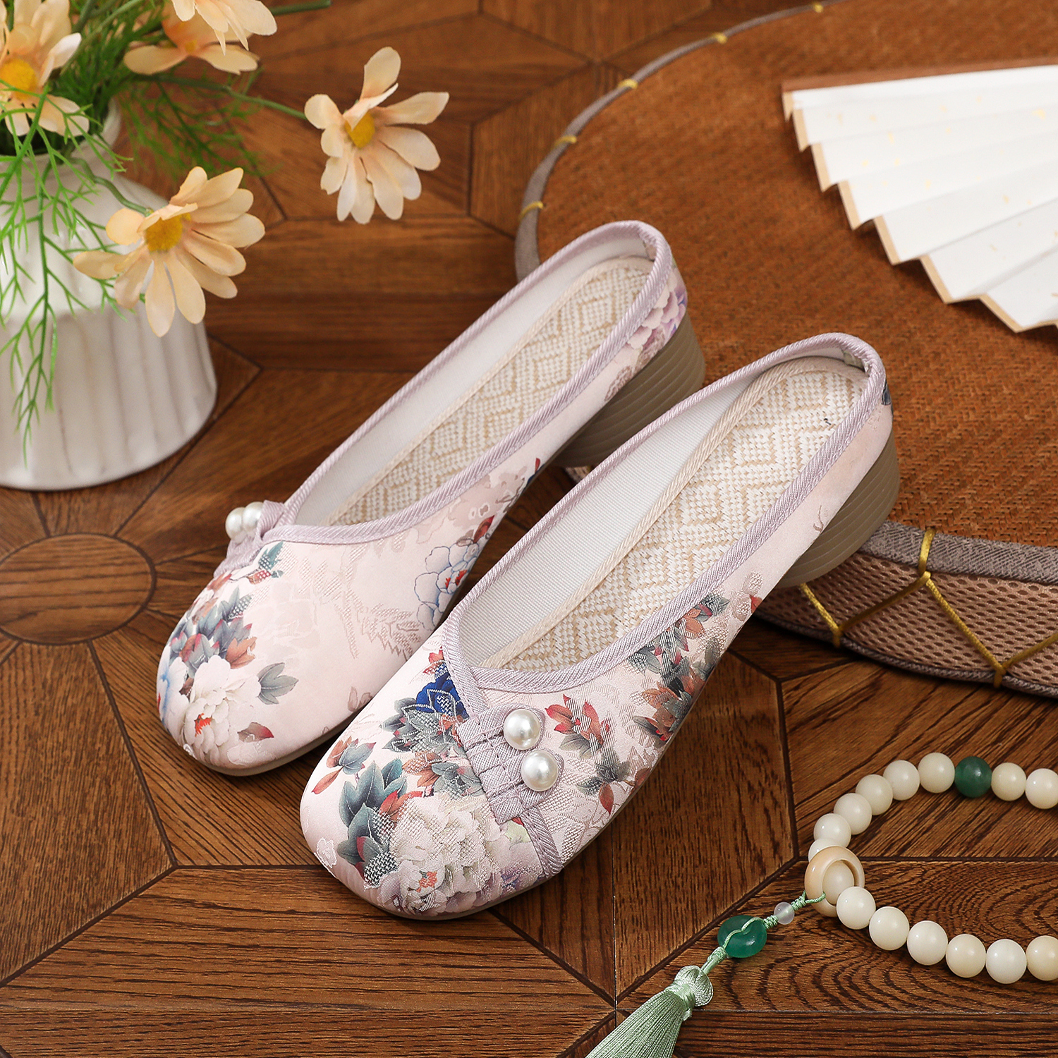 多种款式任选民族风绣花拖鞋国风