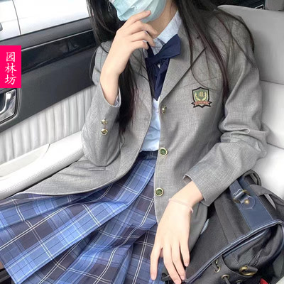 日系西装外套小个子学院风jk制服