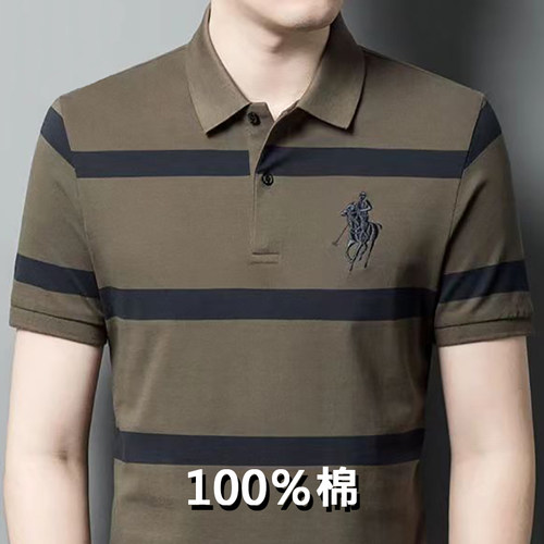 短袖t恤男士夏季纯棉翻领polo衫