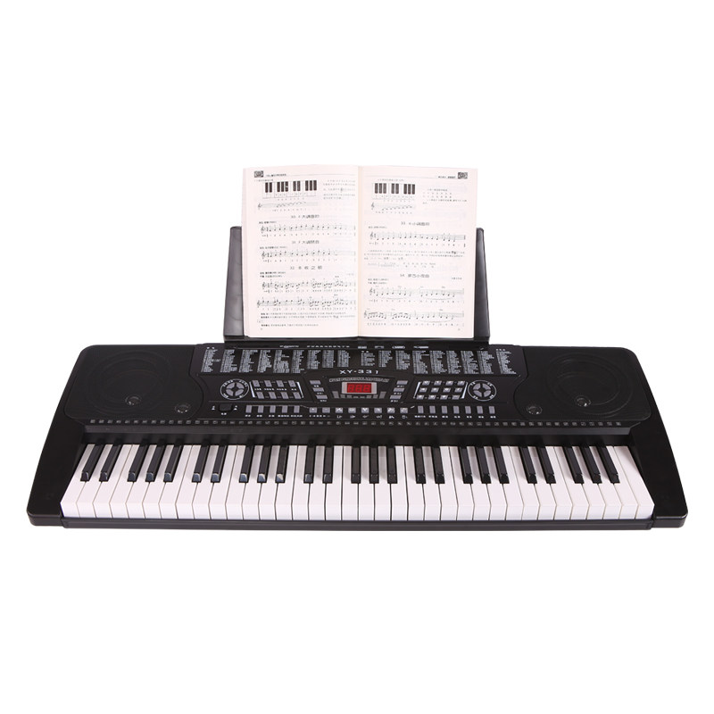 新韵331电子琴智能教学仿钢琴键儿童成人初学61键送琴架xy331琴行