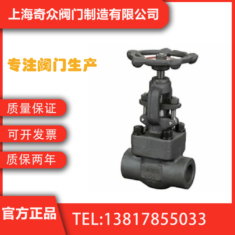 800LB锻钢截止阀(螺栓式阀盖) 全焊接导热油耐腐蚀高精度