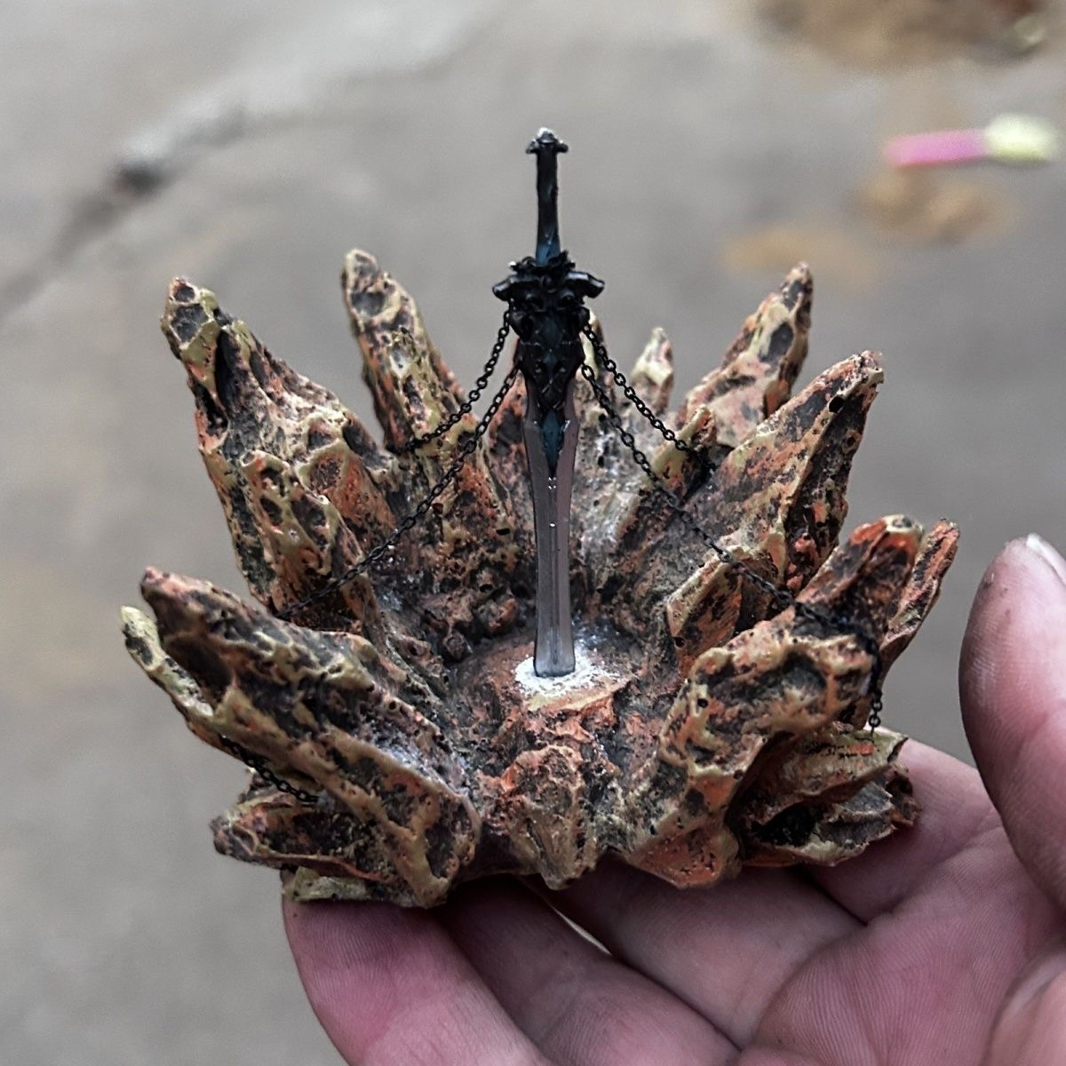 鱼缸造景石仿真假山一石景观石全套景山石车载摆件剑池成品一整套