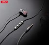 mega bass phone earphone ear piece magnet metal + microphone