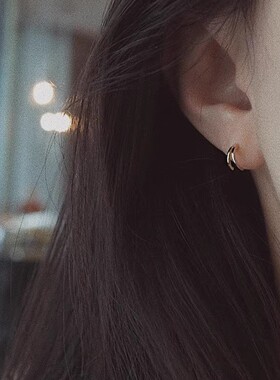 小巧耳钉925纯银设计感女