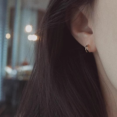 小巧耳钉925纯银设计感女