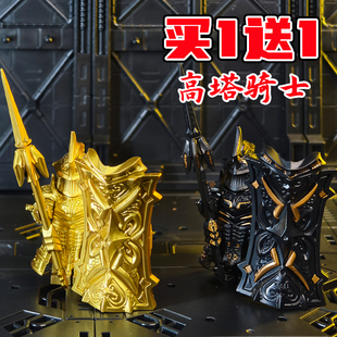 高塔骑士积木人仔塔和平精英中世纪恶魔之魂男孩拼装玩具模型摆件