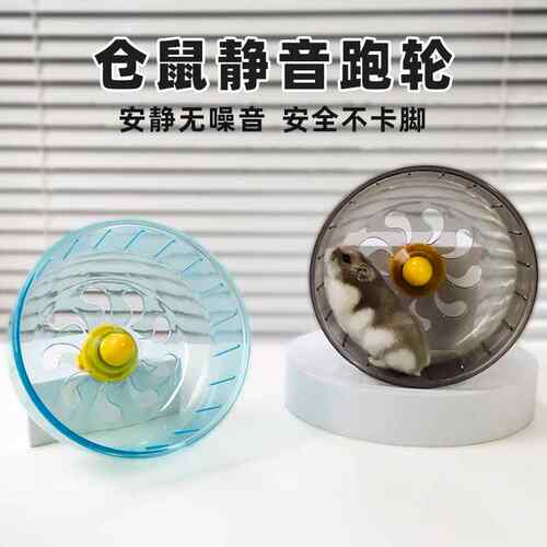 仓鼠跑轮超静音滚轮21cm造景大号转轮金丝熊运动球带支架用品玩具