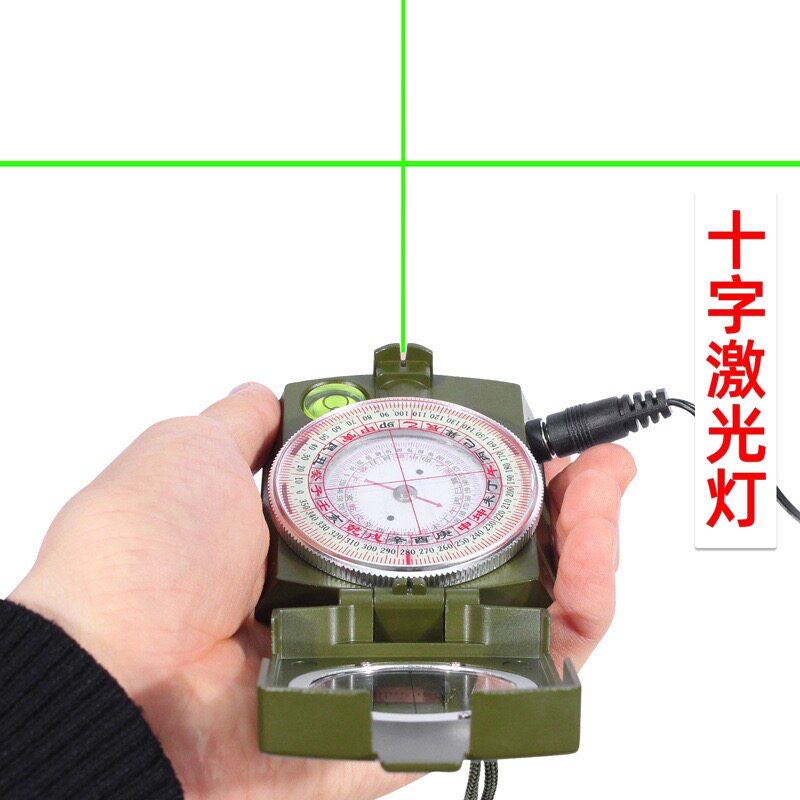正品二十四山寻龙十字激光全自动罗盘方便携带高精度风水师专用盘