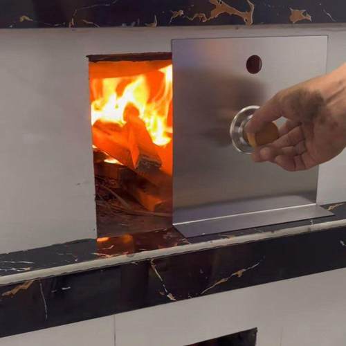 无烟柴火灶304不锈钢挡风门挡火板配件热水锅炉桥炉栅防火泥配件