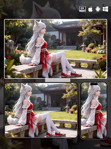 银月超清8K凡人修仙传二次元动漫卡通女生手机电脑平板壁纸图片01