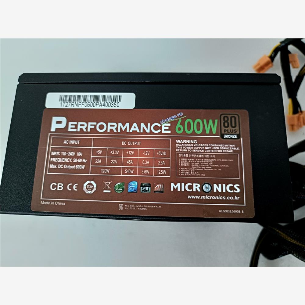 PERFORMANCE600W金牌8L