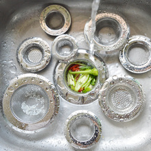 厨房洗碗水槽洗菜盆水池下水道地漏排水口毛发防堵不锈钢过滤网器