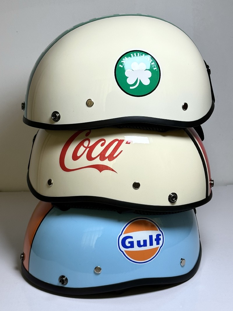 Bay Oil Electric Motorcycle Retro Helmet Harley Cruise Hard Helmet Men and Women Japanese Half-Scooter Helmet Summer 3C
