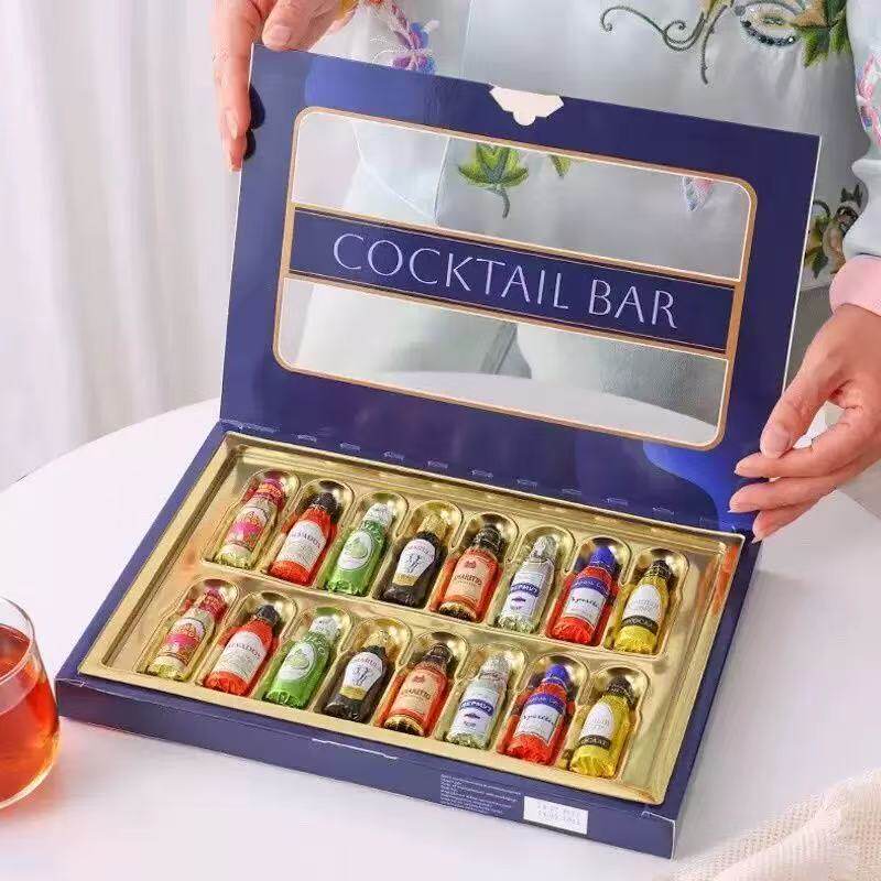 俄罗斯原装进口精美酒味巧克力礼盒高端高颜值独立包装240克包邮