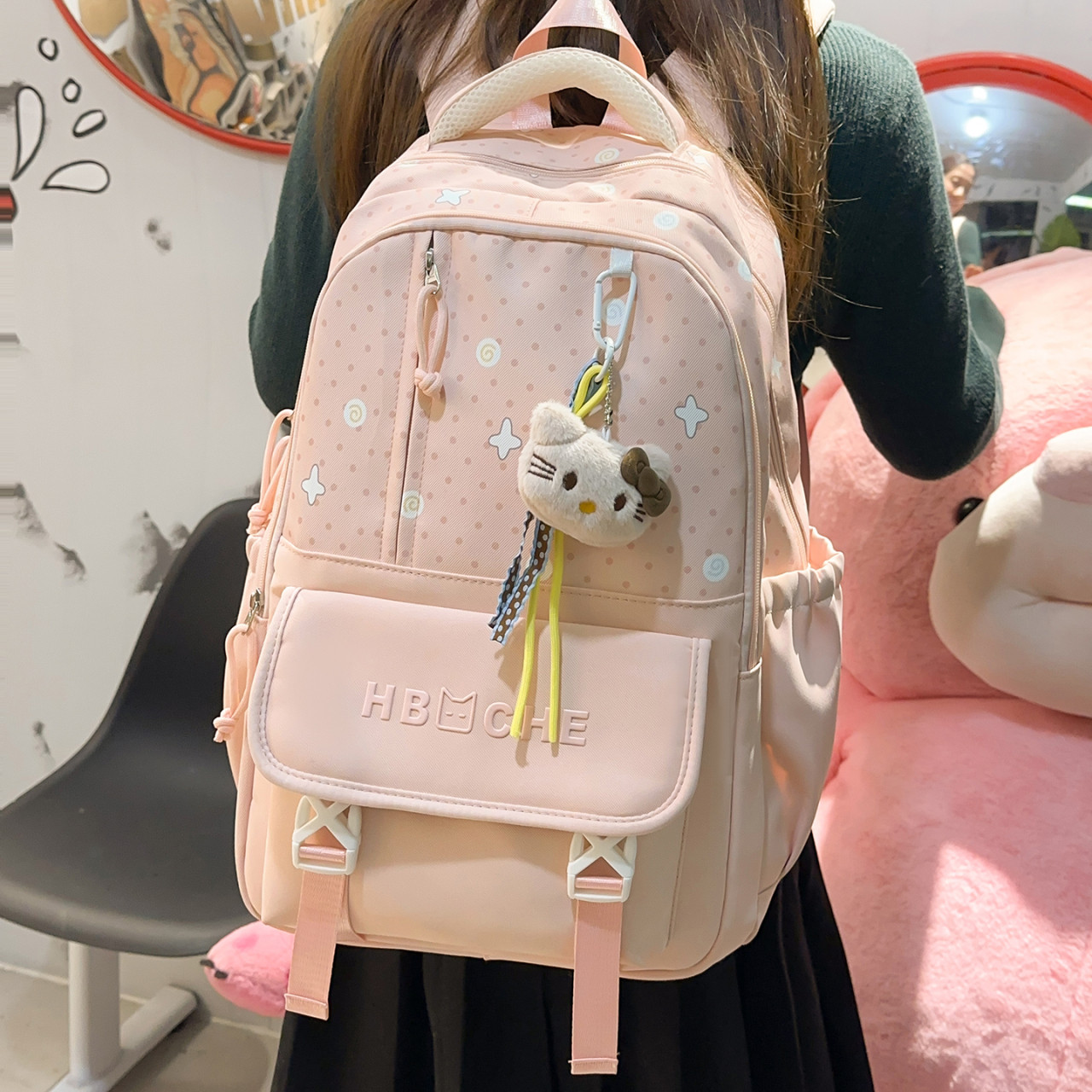 2026新款书包女生初中生小学生减负超轻女孩大容量高中生双肩包女,箱包皮具/热销女包/男包,双肩背包,淘宝优惠券,粉丝福利购,淘宝优惠卷