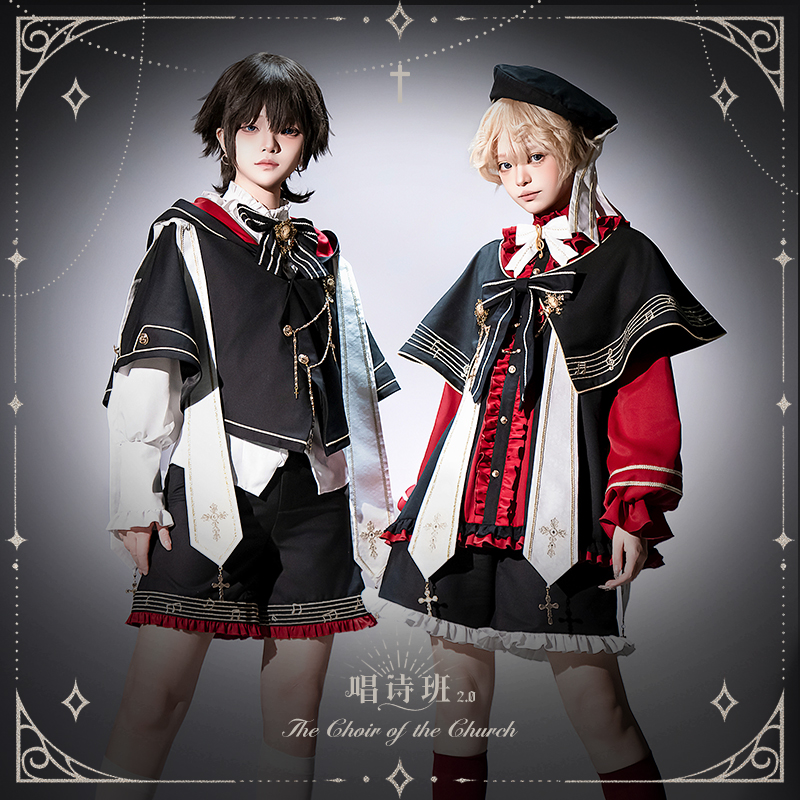 现货 荧鲤之森 原创设计唱诗班2.0王子装lolita洛丽塔正太短裤