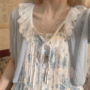 荧鲤之森 预售 破碎谎言之镜lolita针织开衫 原创设计洛丽塔lo裙