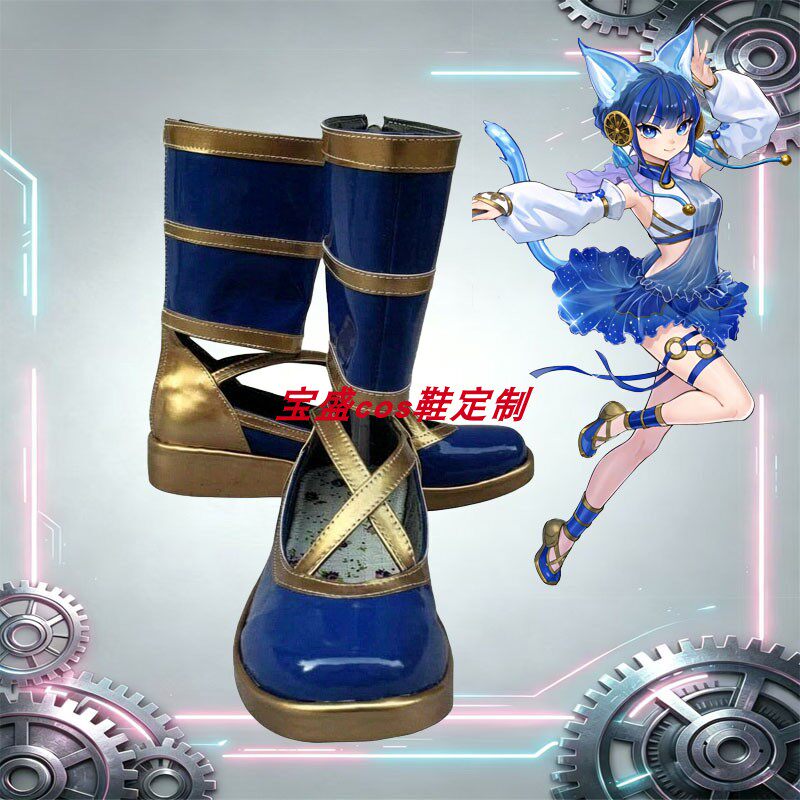 游戏王镜之御巫琼琼cos鞋定制动漫游戏漫展cosplay鞋靴来图定做