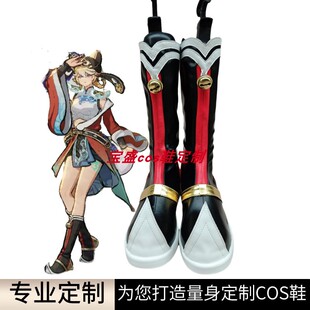 王者荣耀姬小满灵猫仙官cos鞋定做动漫游戏cosplay鞋靴来图定制
