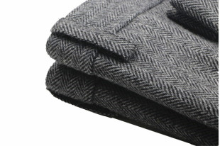 男 人字纹羊毛呢西裤 2025秋冬新款 高档英伦复古风小直筒休闲九分裤