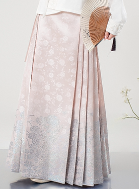 南山集【无尽夏】绣球花高经密薄缎4.5米摆5对褶仿螺钿马面裙平价