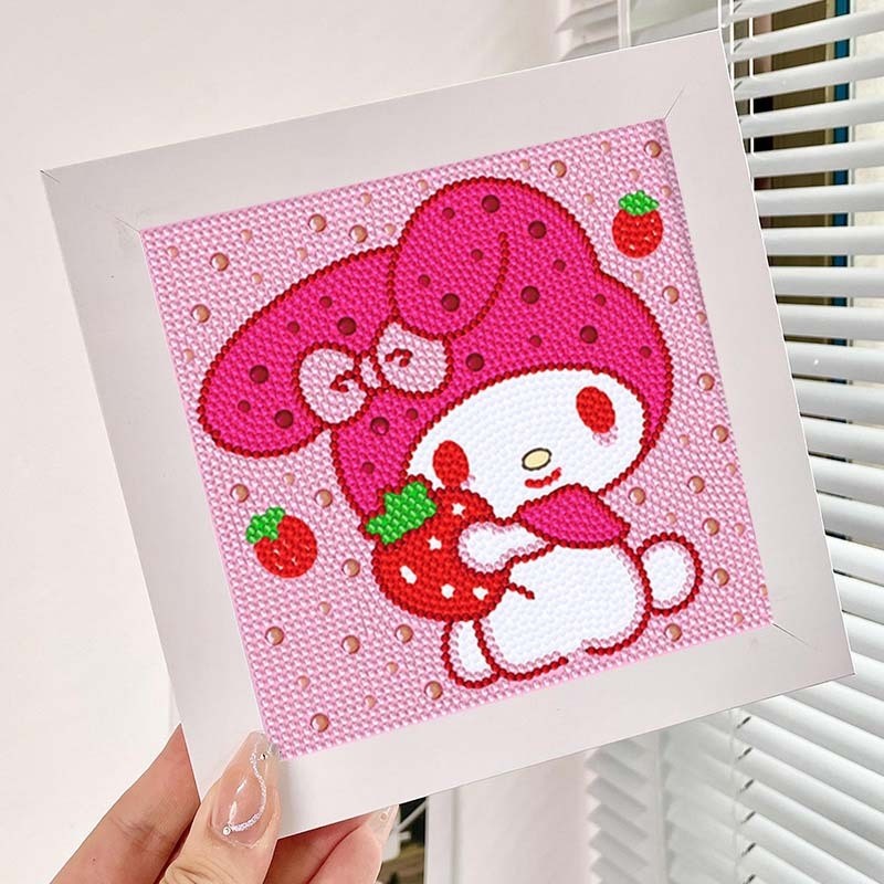 玉桂狗美乐蒂儿童钻石贴画手工diy大小卡通动漫库洛米粘贴画亮钻