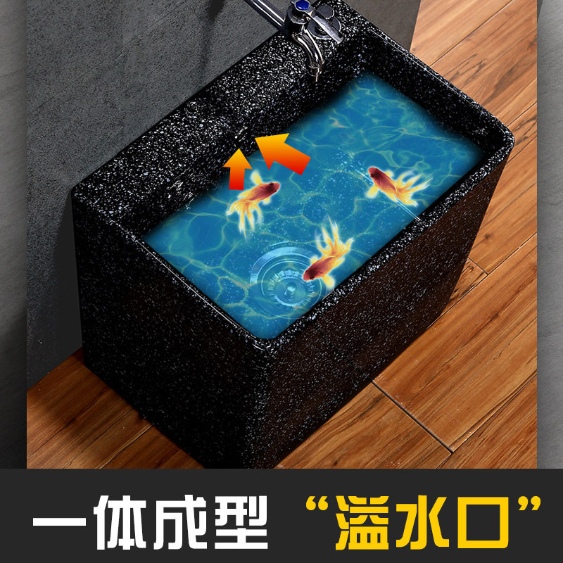 夢越陶瓷拖把池槽複古陽台洗拖布池黑色地拖盆家用大號小號衛生間在類目 家裝主材, 衛浴用品, 拖把池中 - 來自Buy2taobao.com提供專業的淘寶代購服務