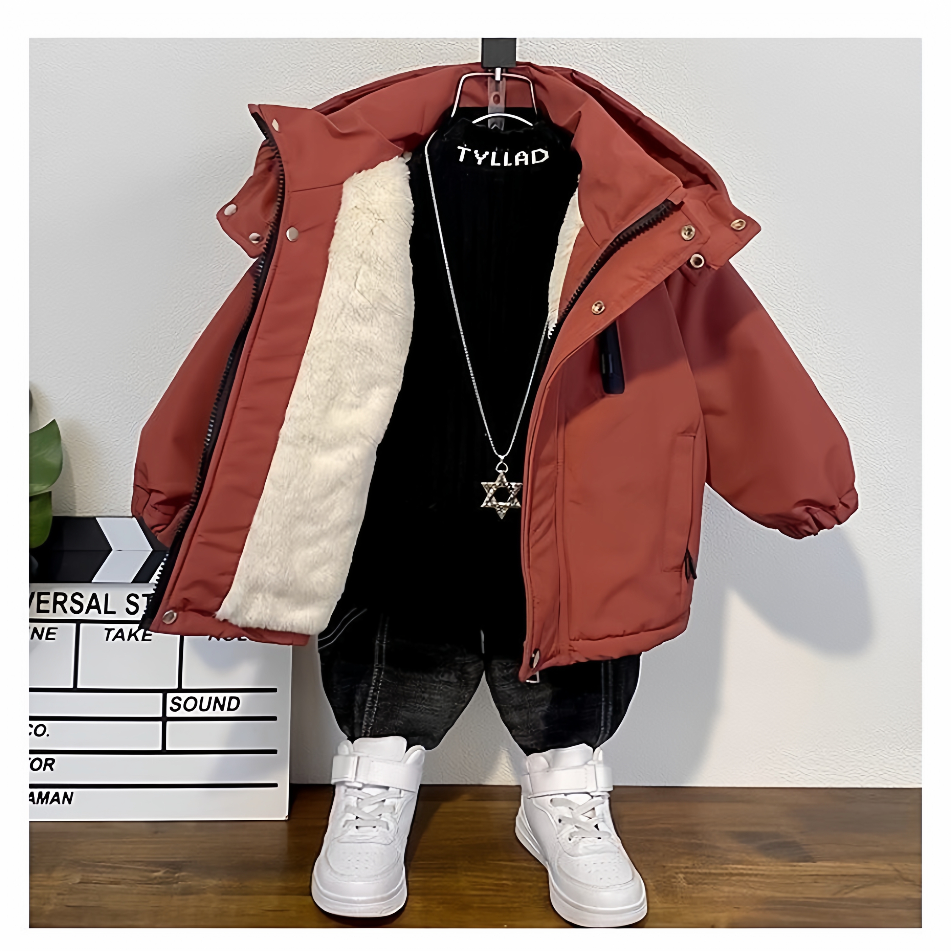 男童宝宝棉衣外套加厚派克服冬季