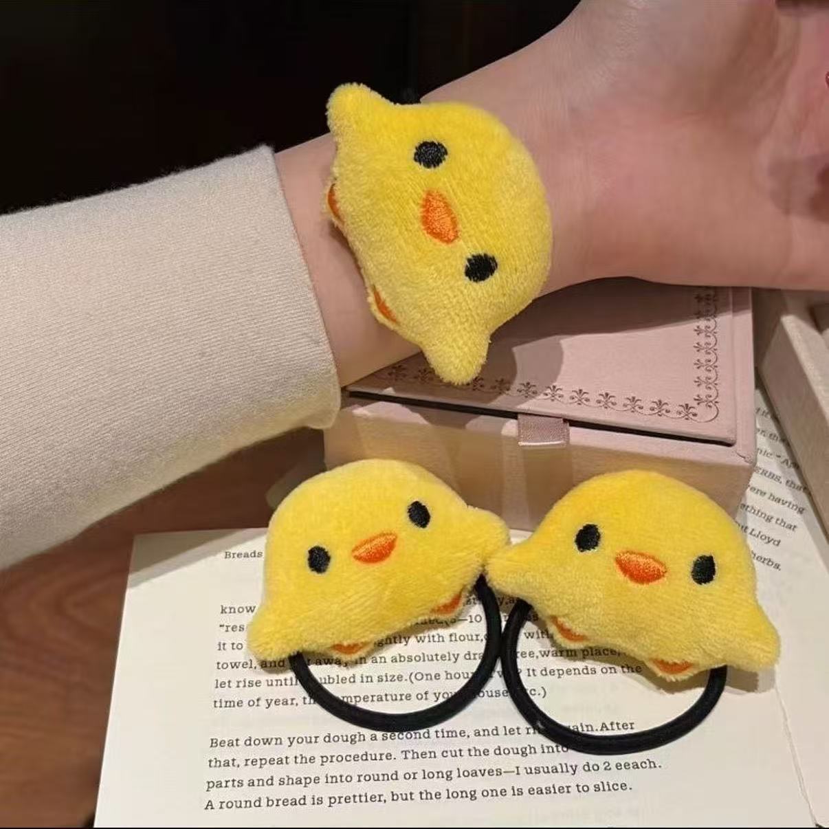 小黄鸡发圈学生儿童扎马尾发绳女