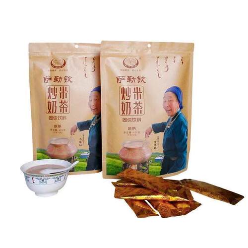 毕力格泰内蒙古咸味速溶炒米奶茶