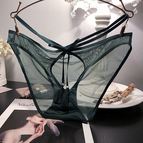舒适薄款网纱性感蕾丝内裤