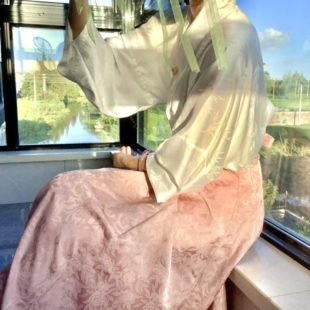 江左阁改良唐日常通勤汉服半裙一片式加口袋汉服八破裙