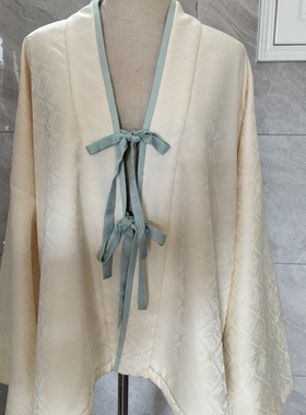 江左阁南北朝褶衣秋冬汉服上衣单层复合绒轻复原日常汉服