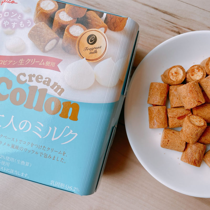 日本 格力高glico奶油华夫夹心饼干