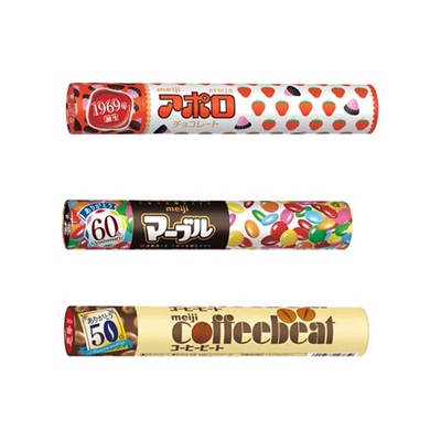 日本进口meiji咖啡豆五彩缤纷巧克力豆儿童罐装大人小零食
