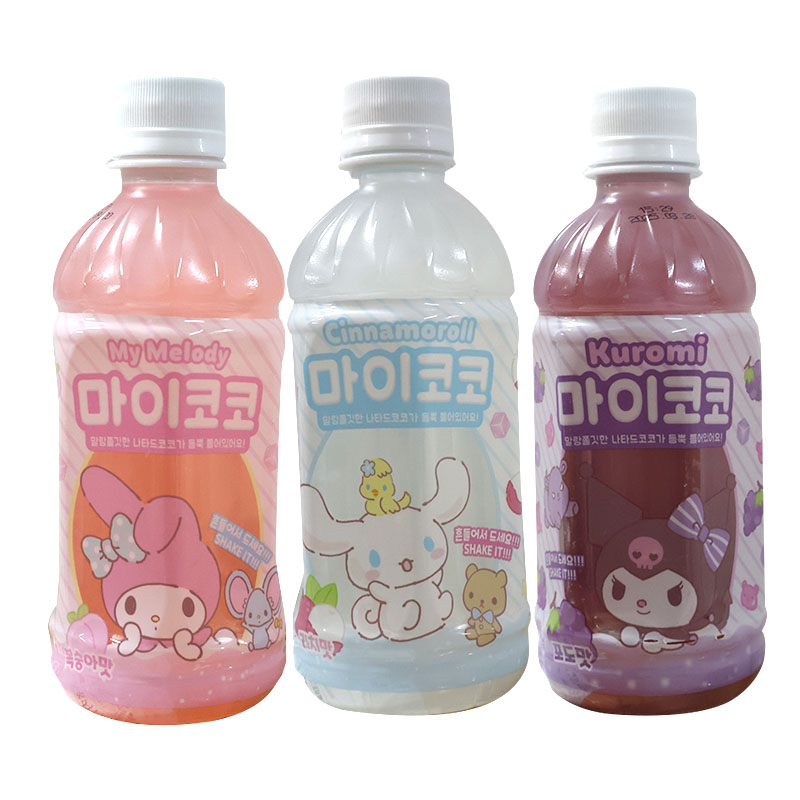 韩国 三丽鸥果味饮料340ML含椰果